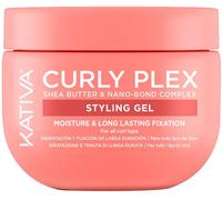 Kativa Curly Plex Styling Gel 300 ml | Todo Tipo de Rizos | Alta Definición y Styling | Cabello Suave | Con Nano-Bond Complex, Shea Butther y Semillas de Lino.