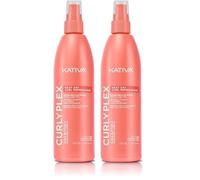 Kativa Curly Plex Next Day Curl Refreser 225 ml | Todo Tipo de Rizos | Antifrizz | Refresca los Rizos sin Apelmazar | Con Nano-Bond Complex, Shea Butther y Semillas de Lino (Paquete de 2)