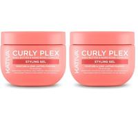 Kativa Curly Plex Styling Gel 300 ml | Todo Tipo de Rizos | Alta Definición y Styling | Cabello Suave | Con Nano-Bond Complex, Shea Butther y Semillas de Lino. (Paquete de 2)