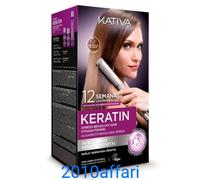 Kativa Kit De Queratina Liso Brasileño Xpress - Alisado De Cabello - Vegano