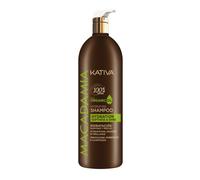 Kativa Macadamia Champú Nutritivo 1 L| Hidratación, Suavidad y brillo | Cabello Seco y Deshidratado | Champú Sin Sulfatos ni Parabenos | Omega 3 y 6 y Vitamina D