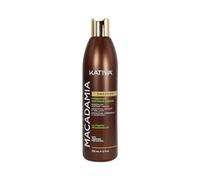 Kativa Macadamia Champú Nutritivo 335 ml| Hidratación, Suavidad y brillo | Cabello Seco y Deshidratado | Champú Sin Sulfatos ni Parabenos | Omega 3 y 6 y Vitamina D
