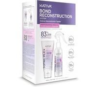 KATIVA Total Plex Bond Repair Kit - 2 etapas de reconstrucción capilar | Reconstruido, reparado y sellado | concentrado 70 ml + sellador 60 ml | Complejo 10% nano-bond