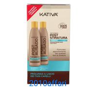 Kativa Tratamiento Post Planchado Queratina Extensión El Lisa Champú + Bálsamo