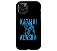 Katmai Alaska USA - Oso Grizzly con diseño de Estilo Vintage Carcasa para iPhone 11 Pro