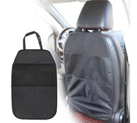 katmerio 2 protectores de respaldo para el asiento de coche para niños, parte trasera con bolsillos grandes, organizador para guardar cosas de los niños, protección de alfombrillas para patadas