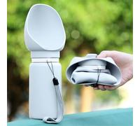 katmerio Botella de Agua para Perros Plegable Portátil Botella para Perros de Silicona de grado alimenticio para Salir, Ideal para Mascotas y Paseos al Aire Libre(550ML)