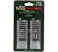 Kato 2-170 HO Buffer Stop on 109mm Straight Track (2) (Importación USA)