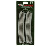 Kato 2-210 Unitrack (R550-22.5) Curved Track 22.5 Degree 4pcs (Importación USA)