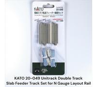 KATO 20-049 Unitrack Double Track Slab Feeder Track Set for N Gauge Layout Rail
