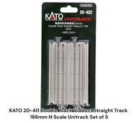Kato 20-422 Unitrack 4-7/8" doble vía recta viaducto pista (2) escala N