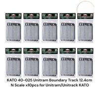 KATO 40-033 Unitram Placa de pista recta 2,4 pulgadas escala N sin pintar gri...