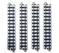 KATO Carril recto de calibre estrecho de 4.9 pulgadas (124 mm), paquete de 4, suministros ferroviarios modelo 52-120