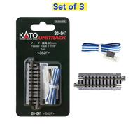 KATO N Gauge 20-041 Feeder Track 62mm 2 7/16" conjunto de 3 Unitrack Railway ...
