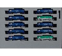 KATO N Gauge Taki 43000+ Taki 1000 - Terminal de aceite japonés, juego de 10 coches, modelo ferroviario 10-1935, coche de carga