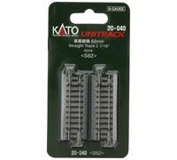 Kato N Scale Unitrack 20-040 Straight Track 62mm 2 7 16 S62 4 piezas NUEVO de...