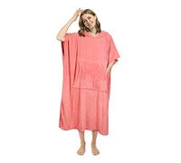 Kato Tirrinia Beach Surf Poncho con bolsillo Absorbente de agua Traje de neopreno Cambiador Sudadera con capucha Toalla Poncho Albornoz para surf Natación Baño Adulto Hombres Mujeres A prueba de arena
