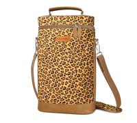 Kato Tirrinia Bolsa enfriadora de Vino aislada, Bolsa enfriadora de 2 Botellas, Bolsa de Vino Bolsas de Bebidas Reisenthel con asa y Correa Ajustable para el Hombro, Regalo para los Amantes del Vino