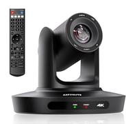 KATOVJJTS Cámara PTZ 4K UHD con zoom óptico 10X, cámara de sala de videoconferencias, transmisión en vivo para culto a la iglesia, USB HDMI IP POE funciona con Vmix, Zoom, OBS, YouTube, Facebook