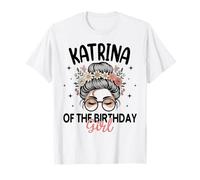 Katrina of The Birthday Girl Messy Bun - Gafas de Sol Florales Camiseta