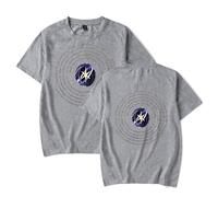 KATSEYE 2025 Beautiful Chaos Tour Merch - Camiseta unisex de manga corta estilo coreano, ropa de concierto para fanáticos del K-Pop, gris, L