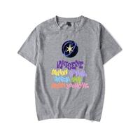 KATSEYE 2025 - Camiseta gráfica de Kpop de moda estilo coreano, unisex, suave, cómoda, para fanáticos del K-Pop, gris, 4XL