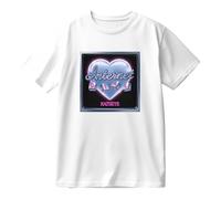 KATSEYE 2026 Internet Girl Single Album Graphic Camiseta de algodón - Camiseta unisex de manga corta a la moda, ropa de calle informal EYEKONS Support Top, blanco, S