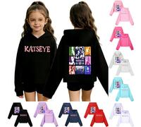 Katseye Jumper Kids Cropped Hoodies Shirt Comfortable Soft Fabric Sportwear Fashion Print Wear Long Sleeve Pullover Warm Sweatshirt For Teen Boys Hooded Girls Hoodie His and Hers Winter Holiday Spring