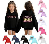 Katseye Jumper Kids Cropped Hoodies Shirt Comfortable Soft Fabric Sportwear Fashion Print Wear Long Sleeve Pullover Warm Sweatshirt For Teen Boys Hooded Girls Hoodie His and Hers Winter Spring Holiday