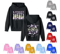 Katseye Jumper Kids Sudaderas Camiseta Suave Tejido Deportivo Moda Estampado Ropa Cómoda Manga Larga Jersey Cálido Sudadera para Adolescentes Chicas con Capucha His and Hers School Invierno Primavera