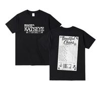 KATSEYE The Beautiful Chaos Tour Merch - Camiseta unisex de manga corta para conciertos, lista de canciones de concierto, regalo de EYEKONS, ropa de calle casual, Negro, M
