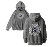 KATSEYE The Beautiful Chaos Tour Merch - Sudadera unisex de algodón con capucha - Ropa de concierto de moda vintage para Eyekons, gris, M