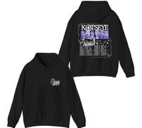 KATSEYE The Beautiful Chaos Tour - Sudadera unisex con capucha y diseño gráfico, ropa de calle para EYEKONS, Negro, L