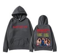KATSEYE The Beautiful Chaos Tour Sudaderas con Capucha Moda Retro Jerséis para Hombre Y Mujer Hip Hop Unisex Ropa Urbana-Dark Gray||s