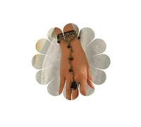 Katshdan Pulsera de Anillo de Dedo de Encaje gótico Pulsera de Esclavo Steampunk de Encaje Negro Pulseras de Anillo de Rosa con Borla de Perlas Vintage Pulsera de Lolita Arnés Mano Hoja Vid (Negro)