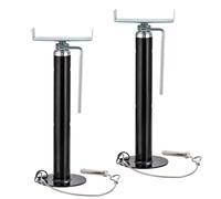 KATSU 2 Piezas Gatos Estabilizadores de RV Resistentes para Remolque de Viaje, 15" a 37" Altura Regulable, Soporta hasta 5000 lbs, Nivelación de Caravana, Soportes Deslizantes