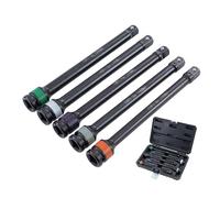 KATSU 5 Piezas 1/2" Juego de Barras de Extensión con Limitación de Torque 8 Pulgadas de Longitud 150 a 200 Nm, CR-MO, para Tuercas de Bloqueo de Seguridad 420371