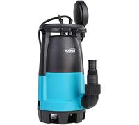 KATSU - Bomba sumergible portátil de 400 W para agua limpia y sucia, 10000 l/h para estanque de jardín, piscinas, zanjas + interruptor flotante + base intercambiable