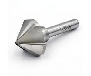 KATSU Broca Avellanadora 90 Grados 45mm Broca Cortadora de Chaflán de 3 Flautas HSS 6542 para Metal Acero Madera, Cortadora de Molino de Perforación de Posicionamiento 12740623