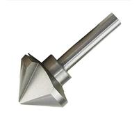 KATSU Broca Avellanadora 90 Grados 60mm Broca Cortadora de Chaflán de 3 Flautas HSS 6542 para Metal Acero Madera, Cortadora de Molino de Perforación de Posicionamiento 12740627