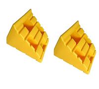KATSU Calzos Ruedas Coche 2PCs Calidad Portátil de Alta Visibilidad Amarillo Calzos Caravana Camper Nivelación Nivel Rampa Cuñas para Remolque, RV, Camión, ATV 161913