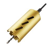 KATSU Diamond Core Drill Bit Corona Perforadora Diamantada Φ 102 x 180mm con Adaptador SDS y Taladro Broca Piloto para Perforación en Seco, Sierra Perforadora de Pared de Hormigón de Mampostería