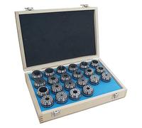KATSU ER40 Juego de Pinzas de Resorte 22 Piezas 4-25 mm Precisión Mandril de Enrutador para Máquina de Grabado CNC y Herramienta de Torno Fresado 11028301