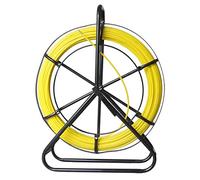 KATSU Fibra de Vidrio Rodder 6x80M con Soporte de Acero y Freno, Herramienta de Instalación de Cable Eléctrico de Fibra de Vidrio, Cable Tubería de Electricista Enhebrador de Cinta de Pescar