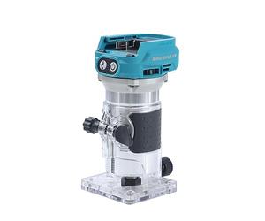 KATSU FIT-BAT 18V/21V Brushless Recortadora Inalámbrica Cortadora de Madera Enrutador con Base de Recortar, 3 Mandriles Collets 1/4", 6 mm y 8 mm, Sin Batería ni Cargador 102770