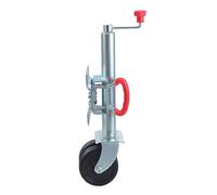 KATSU Jockey Wheel 48mm with 6" Twin Solid Rubber Tyres 750kg