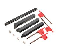 KATSU Juego de Herramientas de Corte y Torneado de Torno 4 Piezas con 4 Insertos Indexables S12M-SDUCR07 SDJCR1212H07 SDJCL1212H07 SDNCN1212H07 111103