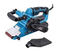 KATSU Lijadora de Banda 900W 76x533mm, 6 Velocidades, Mango Frontal Ajustable, Cambio de Banda sin Herramientas, Bolsa para Polvo y Banda P80 Incluida