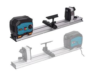 KATSU Mini torno de madera de 550 W y velocidad variable, con mesa de trabajo eléctrica y longitud máxima de pieza de 600 mm, ideal para proyectos de bricolaje y carpintería.