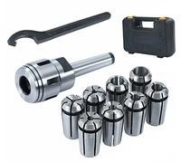 KATSU MT2 Juego de Pinzas de Resorte 8 Piezas 4-16 mm Precisión Adaptador Extensión de Mandril de Enrutador para Máquina de Grabado CNC y Herramienta de Torno Fresado 11023022